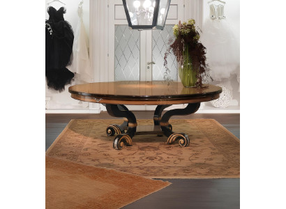 Esszimmer Tische Runde Möbel Esstisch Luxus Rund Tisch Massiv Holz Italien Neu