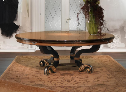 Esszimmer Tische Runde Möbel Esstisch Luxus Rund Tisch Massiv Holz Italien Neu