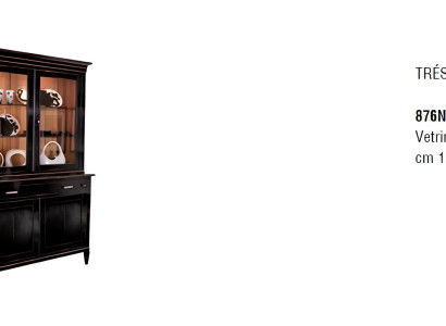 Esszimmer Möbel Massiv Holz Vitrinen Schrank Echtholz Anrichte Vitrine Glas Neu