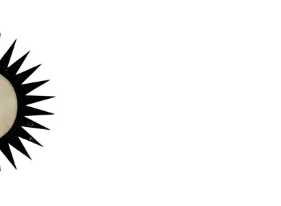 Wandspiegel rund klassisch Spiegel schwarz Bizzotto Möbel Italien 80cm Holz