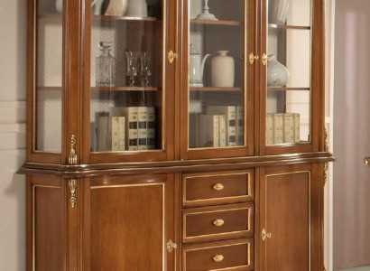 Vitrine Esszimmer Anrichte Holz Schränke Möbel Wohnzimmer Anrichte Glas Schrank