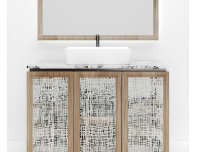 beige Italienisches Badezimmer Waschbecken Waschbecken Classic beige neu