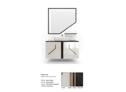 Weißer Badezimmerschrank Badezimmermöbel Badezimmerregale Holzregale neu