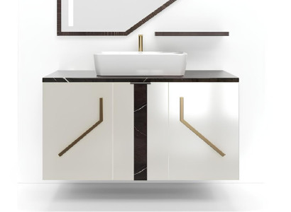 Weißer Badezimmerschrank Badezimmermöbel Badezimmerregale Holzregale neu