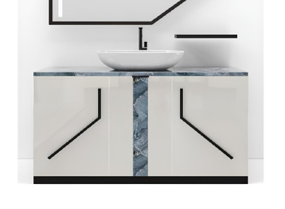 Weiß Badezimmer Waschbecken Armaturen Badezimmer Möbel Italien Stil Neu