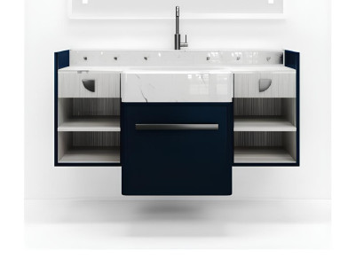 Schwarz Badezimmer Waschbecken Armaturen Badezimmer Möbel Italien Stil Neu