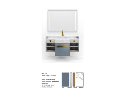 Blauer Badezimmerschrank Badezimmermöbel Regal Badezimmerschrank Holzregale