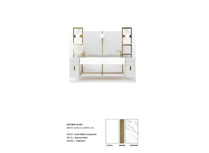 Weißes italienisches Badwaschbecken Klassisches Schrankwaschbecken Klassische