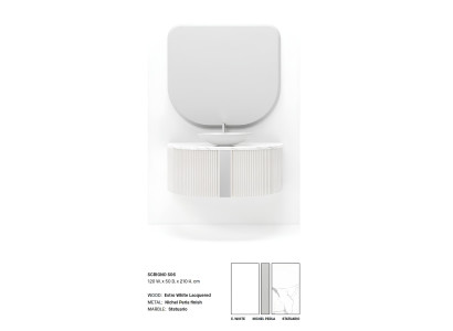 Weiße Waschbeckenarmaturen für das Badezimmer Badezimmermöbel Italien Stil