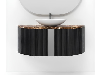 Schwarzer Badezimmerschrank Badezimmermöbel Regal Badezimmerschrank Holzregale