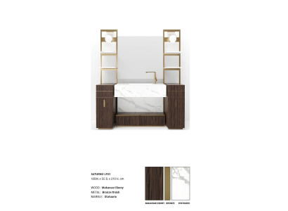 Brauner Badezimmerschrank Badezimmermöbel Badezimmerschrank Klassische Möbel