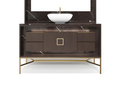 Brauner Badezimmerschrank Badezimmermöbel Klassische Möbel Badezimmerschrank