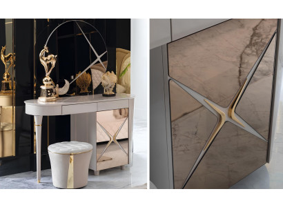 Schminktisch Schlafzimmer Hocker Set Kommode Tisch Klassische Konsole Hocker