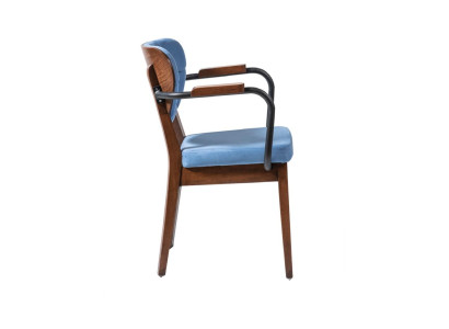 Stuhl Klassisch Design Wohnzimmer Esszimmer Holz Stühle Polster Lehnstuhl Möbel