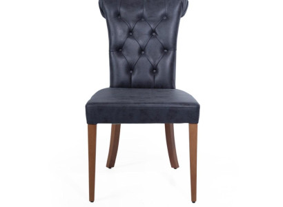 Stuhl Art déco Polster Lehn Esszimmer Holz Design Sitz Neu Stühle Esszimmerstuhl