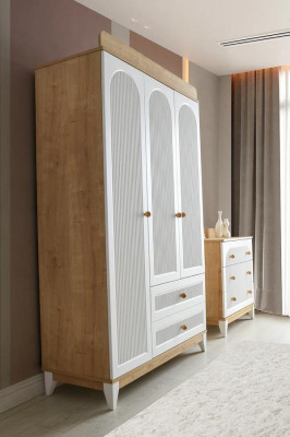 Kleiderschrank Kommode Stauraum Kinderzimmer Kinderzimmermöbel 2tlg