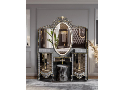 Schminktisch Konsolentisch Frisiertisch Frisierkommode Konsole Kommode Schwarz