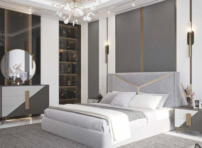 Doppelbett Luxus Betten Polster Schlafzimmer Möbel Neu Beleuchtetes Bett Design