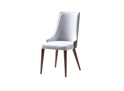 Stuhl Lehnstuhl Modern Design Möbel Luxus Esszimmer Stühle Küche Holz Textil