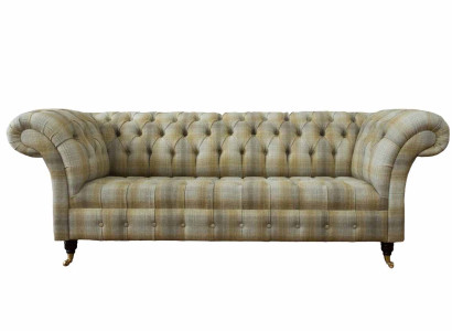 Sofagarnitur 3+1 Sitzer Textil Holz Modern Sessel Komplett Set