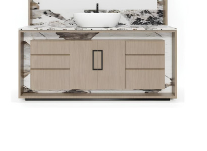 Beige Badezimmerschrank Badezimmermöbel Regal Badezimmerschrank Holzregale