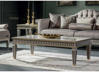 Couchtisch Weiß Beistelltisch Kaffeetisch Design Elegantes Wohnzimmer Tische Neu