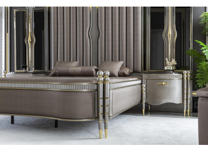 Nachttisch Grau Schlafzimmer Elegantes Modern Möbel Schön Nachttische Luxus Neu