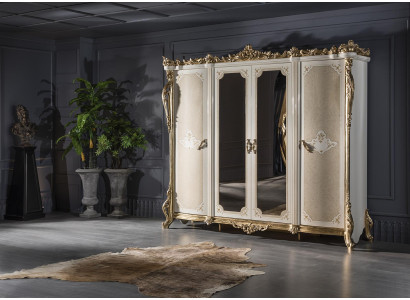 Kleiderschrank Beige Schlafzimmer Eleganter Schrank Design Modern Neu