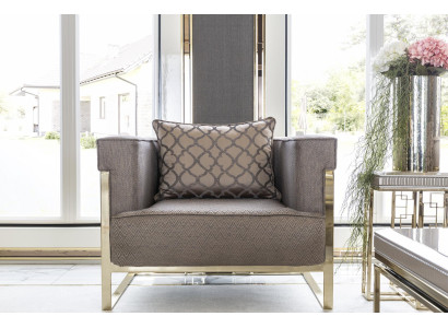 Sessel Beige Wohnzimmer Design Elegantes Möbel Modern 1 Sitzer  Schön Luxus Neu