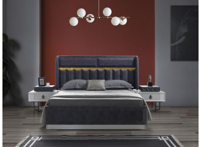 Bett Designer Polster Luxus Hotel Polster Betten Loft Hotel Stil Schlafzimmer