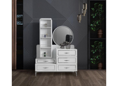 Schlafzimmer Kommode mit Spiegel Luxus Kommoden Sideboard 2tlg. Sideboard
