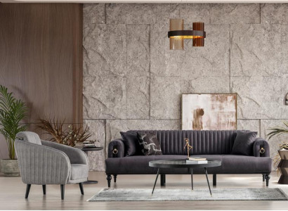 Stilvolle Sofagarnitur 3+1 Sitzer Elegante und Gemütliche Couch für Wohnräume