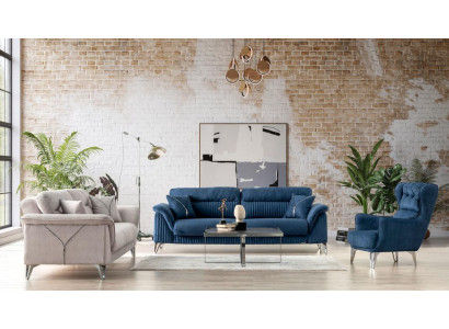 Gemütliche 3+3+1 Sofagarnitur Elegantes Design für stilvollen Wohnkomfort