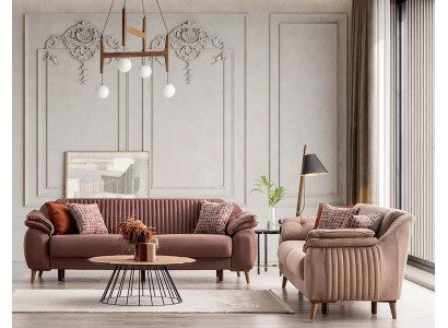 Komfortable Sofagarnitur 3+3 Sitzer Höchster Komfort für Entspanntes Wohnen