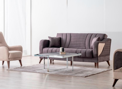 Stilvolle Sofagarnitur 3+1 Sitzer Elegantes Design für höchsten Wohnkomfort