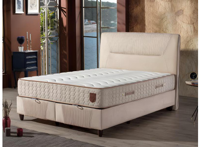 Luxuriöses Boxspringbett mit eleganter Struktur Modernes Design für Komfort