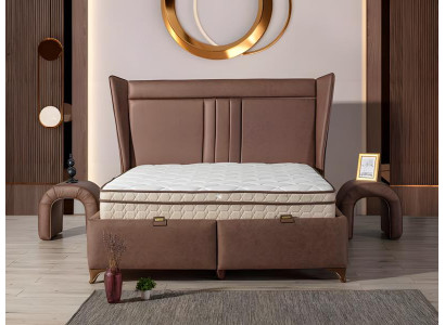 Elegantes Boxspringbett mit Stauraum Modernes Design für Komfort und Stil