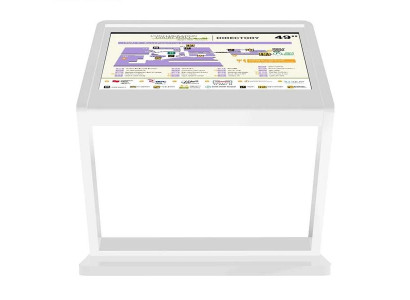 Interaktiver Kiosk Digitale Lösung für Informationen Bestellungen und Navigation