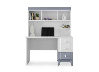 Moderner Schreibtisch mit Regal und Schubladen Funktionales Design für Büro