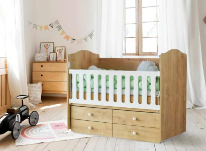 Babybett Einzigartig Moderne Schubladen Zusätzlicher Stauraum Sicheres Design