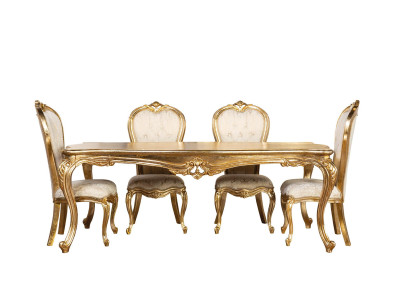 Klassischer Stuhl Esszimmer Beige Essstühle Design klassisch Luxus Stühle