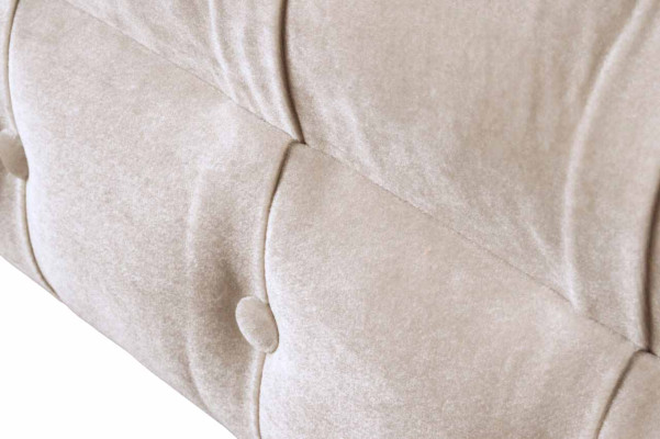 Couch Polster Sofa Textil Chesterfield Couchen 1,5 Sitzer Einsitzer Rosa