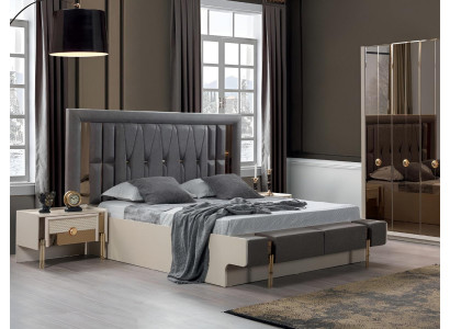 Luxus Bett Moderne Design Schlafzimmer Polster Möbel Neu Doppel Bett