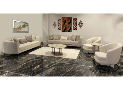 Luxus Sofagarnitur 3+3+1+1 Sitzer Set Design Sofa Polster Couchen Modern 4tlg