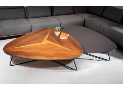 Moderne Holz-Couchtische im 2er-Set, Beistelltische neu in Wohnzimmer