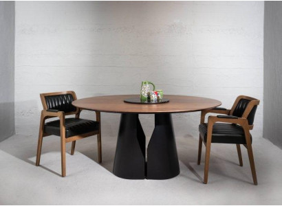 Luxur Braun Esstisch und 4x Modern Stühle für Ihre Stilvoll Esszimmer