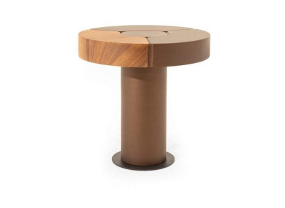 Stilvoller Runder Beistelltisch Wohnzimmer Designer Tische Robuste Möbel