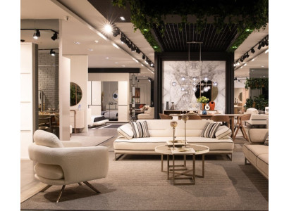 Moderne Wohnzimmer Garnitur Designer 3-Sitzer Einsitzer Couchtisch 5tlg