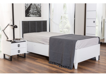 Designer Kinderbett Robustes Holzbett Kinderzimmer Einzel Polsterbetten