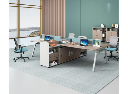 Tisch Schreibtisch Co Working Teambürotisch Gemeinschaftsschreibtisch 4 Personen